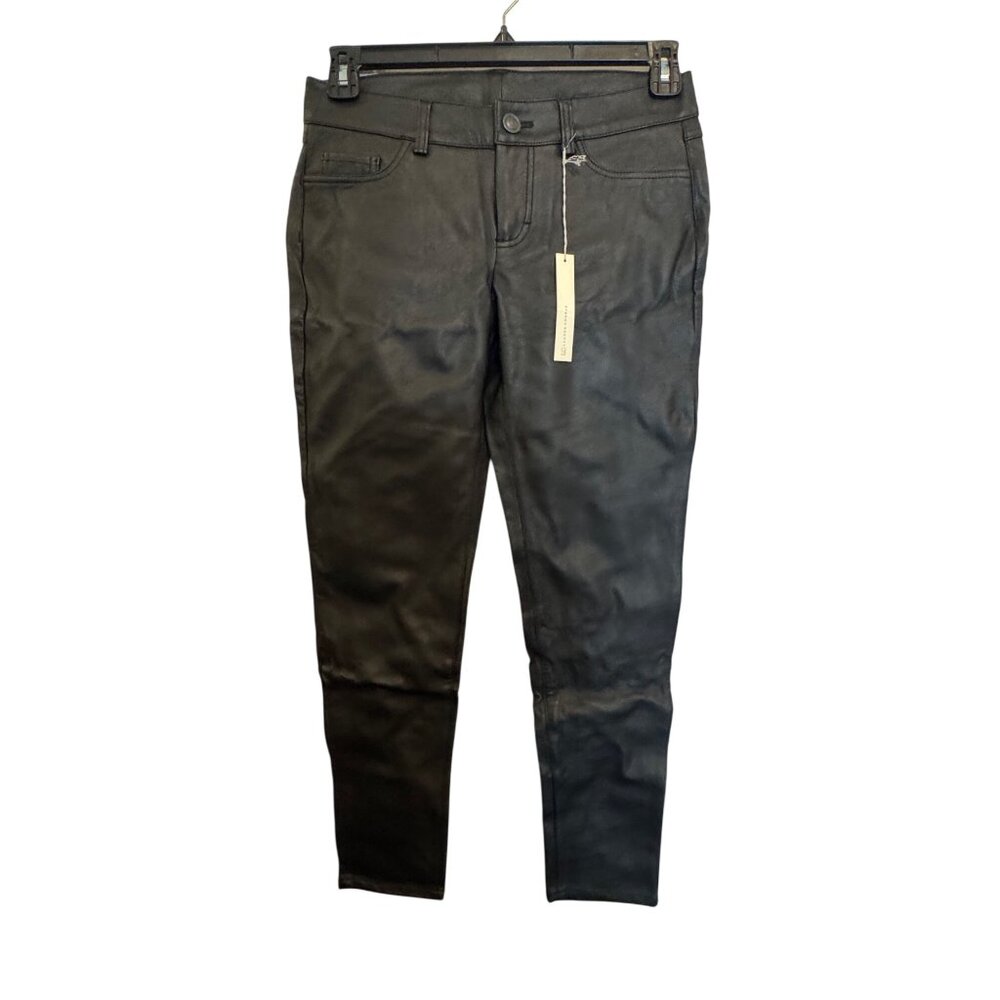 Lauren Conrad Black Faux Leather Pants Size 6 With Tags